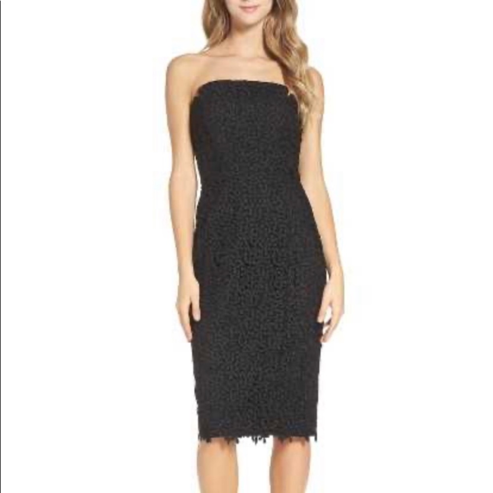 Jill Stuart Midi Column black dress.